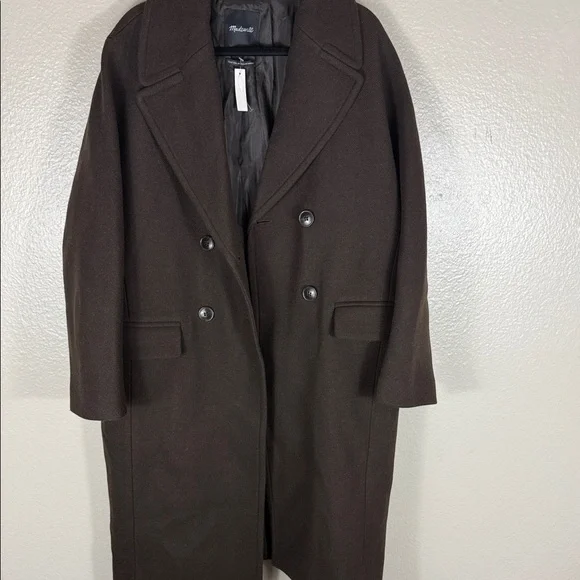 Madewell The Gianna Coat in Insuluxe Fabric Cold Brew - Picture 6 of 13